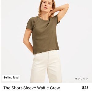Everlane Short Sleeve Waffle Crew